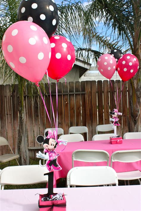 1st minnie mouse birthday party